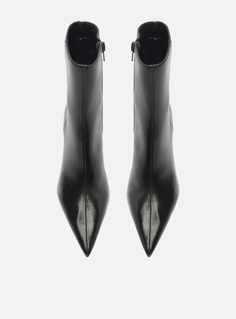 Sasha Low Stiletto Leather Boot Booties F/25