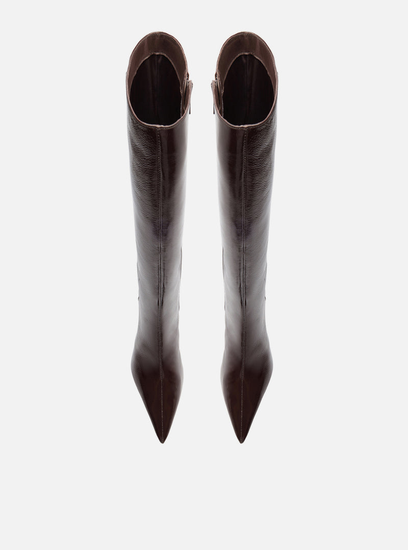 Sasha Low Stiletto Leather Boot Boots F/25