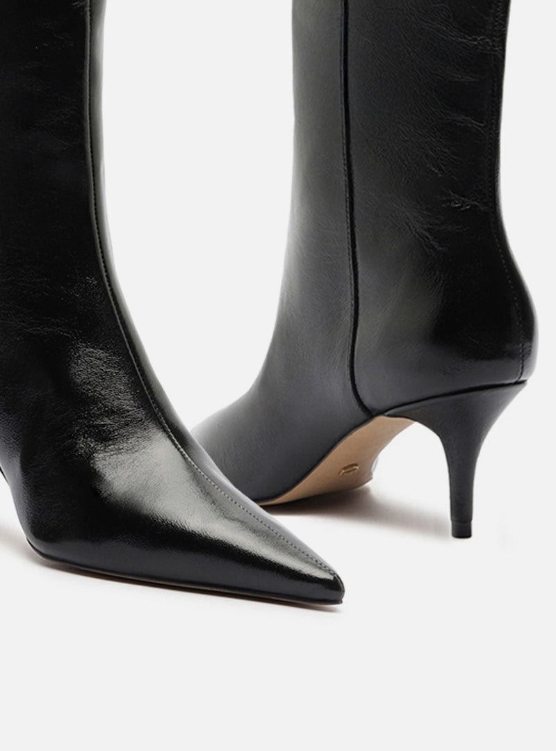 Sasha Low Stiletto Leather Boot Boots F/25