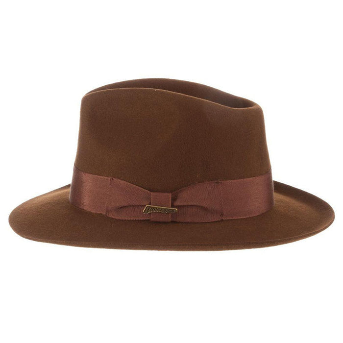 Satipo Wool Felt Fedora Hat with Raw Edge, up to 2XL - Indiana Jones Hat Fedora Hat Indiana Jones Hats