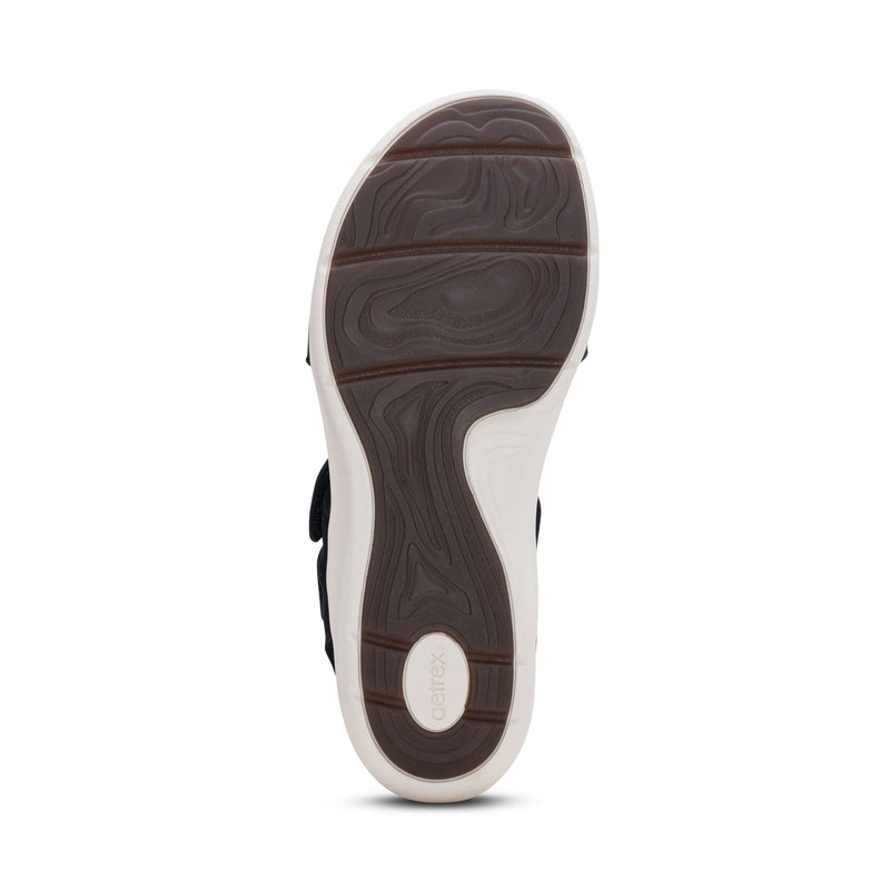 Savannah Adjustable Quarter Strap Sandal #color_black
