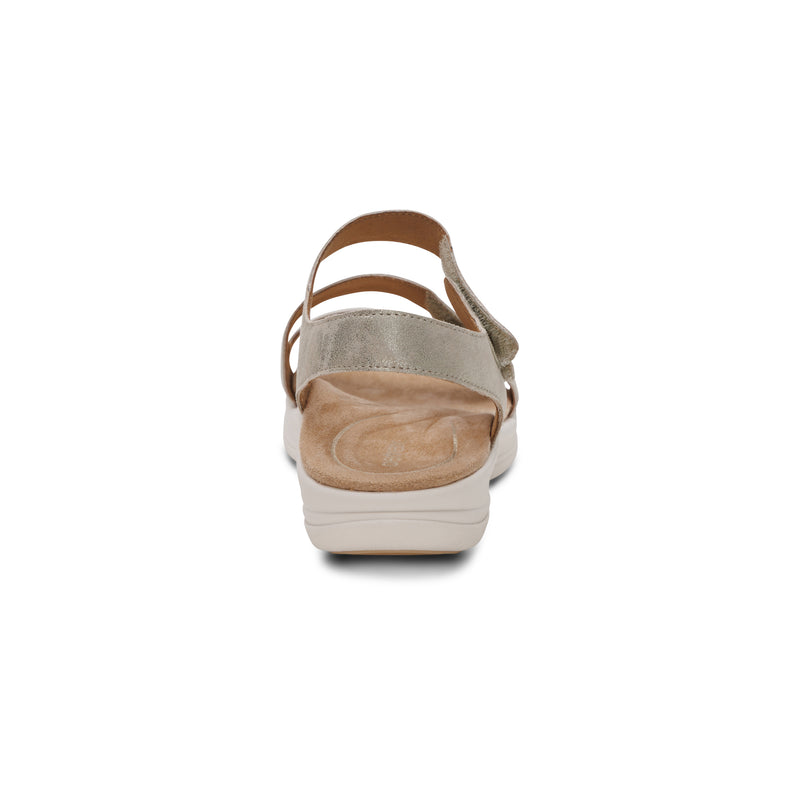 Savannah Adjustable Quarter Strap Sandal #color_champagne
