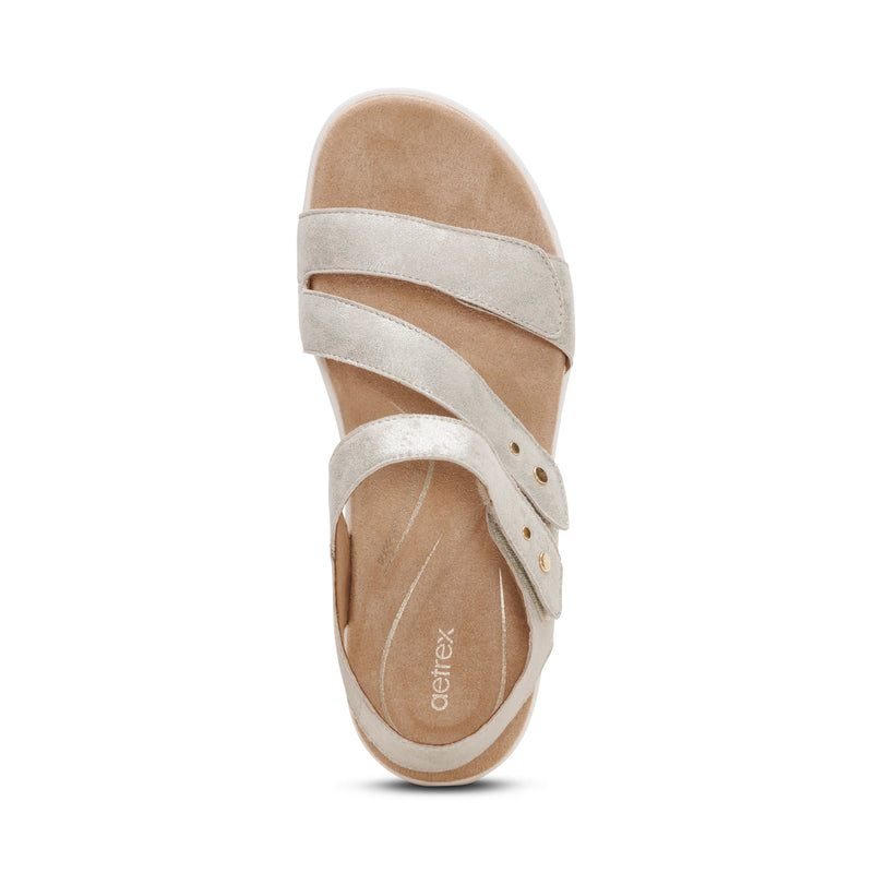 Savannah Adjustable Quarter Strap Sandal #color_champagne