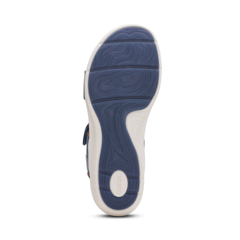 Savannah Adjustable Quarter Strap Sandal #color_hazy blue