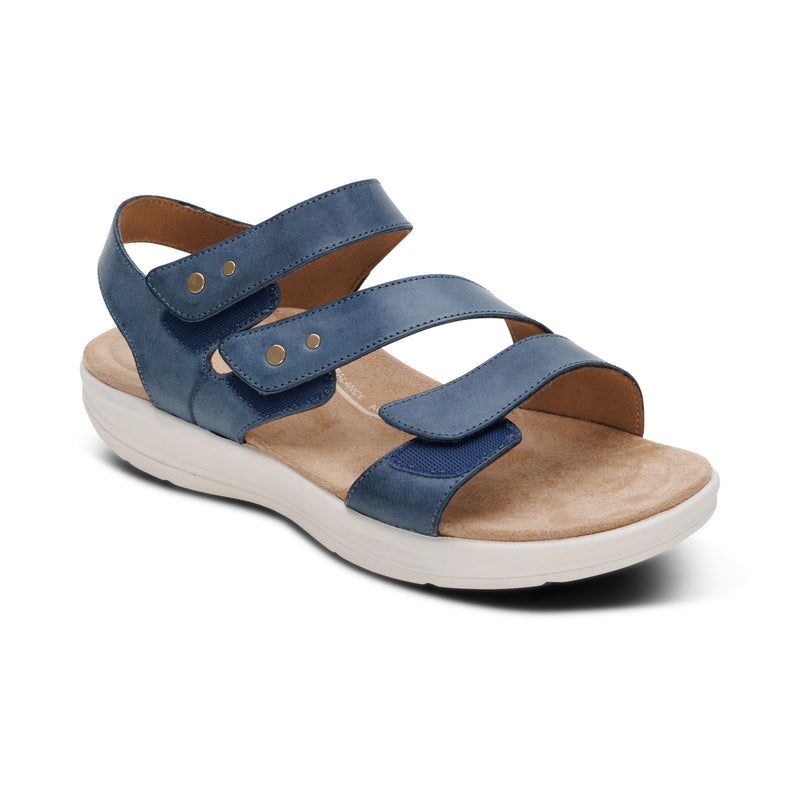 Savannah Adjustable Quarter Strap Sandal #color_hazy blue