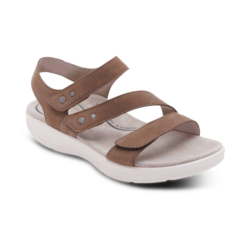 Savannah Adjustable Quarter Strap Sandal #color_taupe