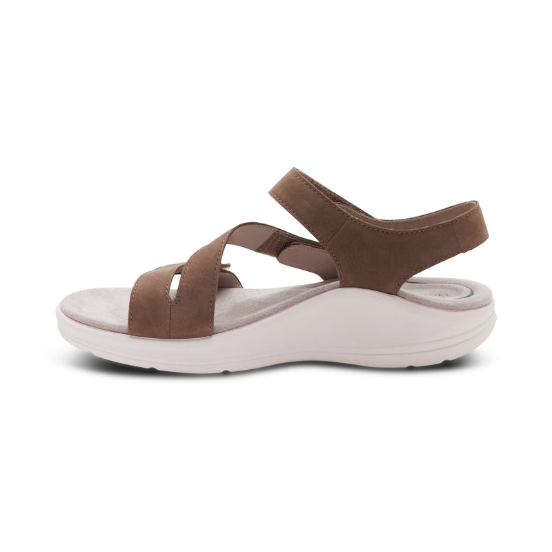 Savannah Adjustable Quarter Strap Sandal #color_taupe
