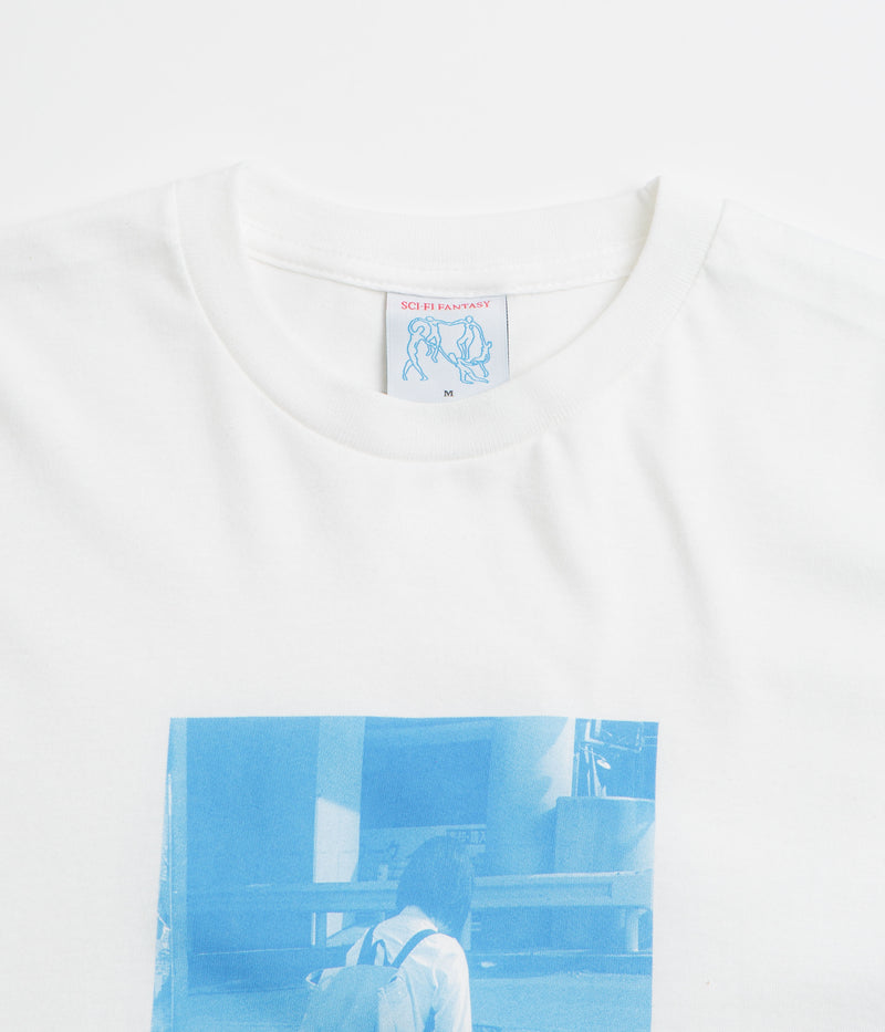 Sci-Fi Fantasy Cruel Technology T-Shirt in White