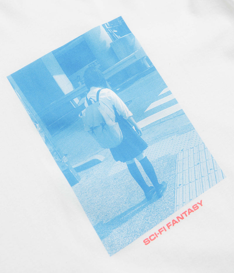 Sci-Fi Fantasy Cruel Technology T-Shirt in White