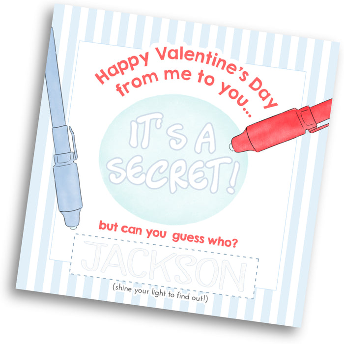 Secret Valentine Card - Boy