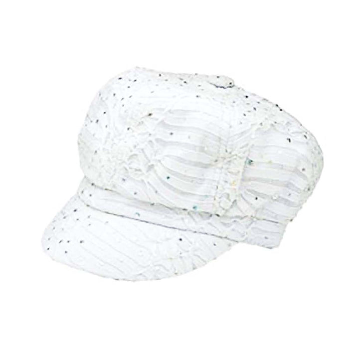 Sequin Speckled Newsboy Cap - Boardwalk Style Cap Boardwalk Style Hats