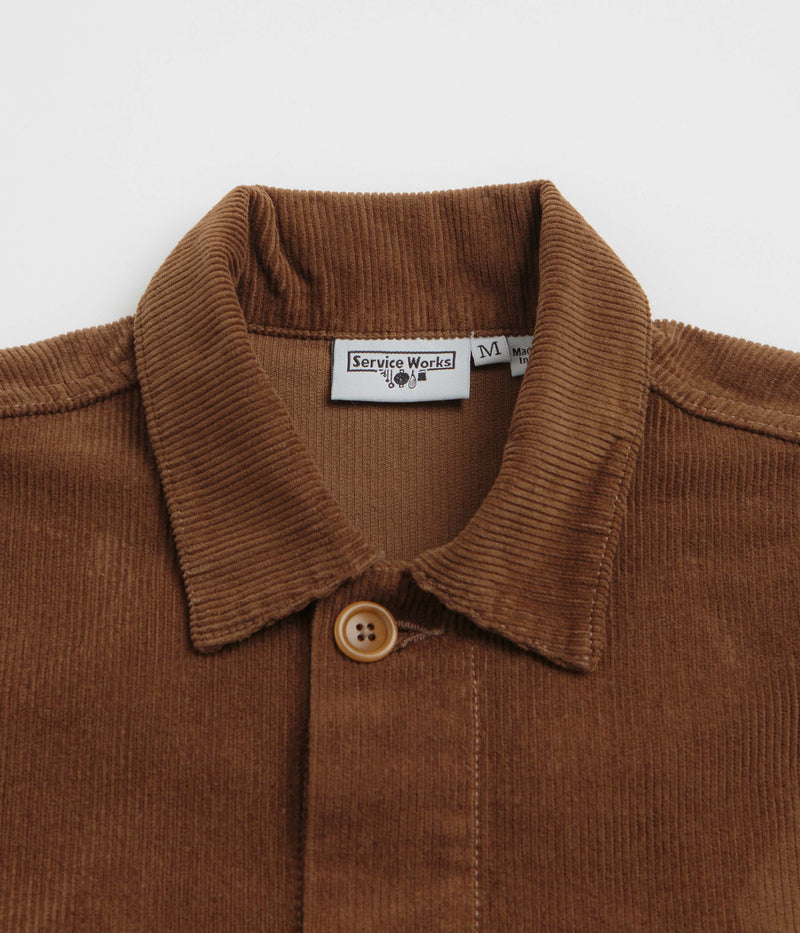 Service Works Corduroy Chore Shirt in Bark
