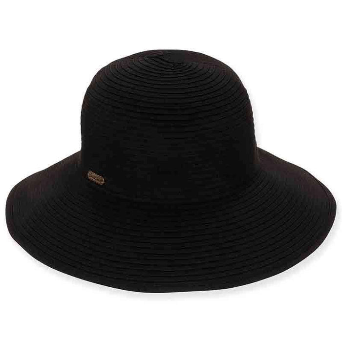 Sewn Ribbon Packable Shapeable Sun Hat - Sun 'N' Sand Hats Wide Brim Hat Sun N Sand Hats