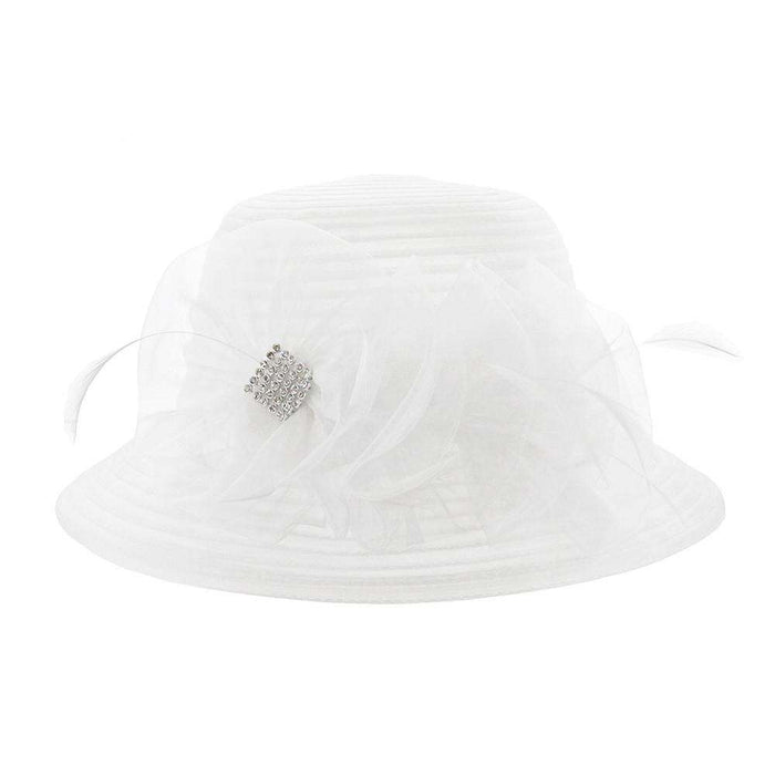 Sheer Ribbon Cloche Style Organza Hat Dress Hat Something Special LA