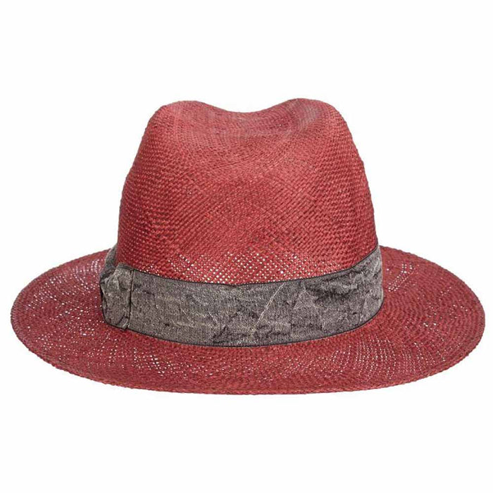 Signoria Bao Straw Fedora Hat - Brooklyn Hat Co Fedora Hat Brooklyn Hat