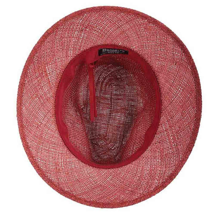 Signoria Bao Straw Fedora Hat - Brooklyn Hat Co Fedora Hat Brooklyn Hat
