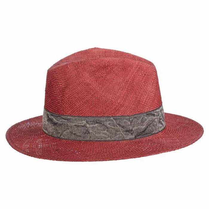 Signoria Bao Straw Fedora Hat - Brooklyn Hat Co Fedora Hat Brooklyn Hat