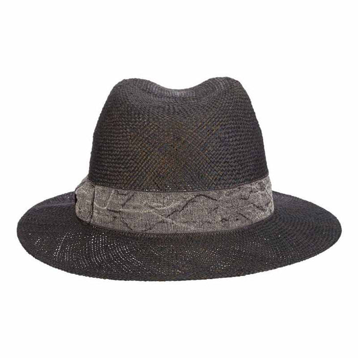 Signoria Bao Straw Fedora Hat - Brooklyn Hat Co Fedora Hat Brooklyn Hat