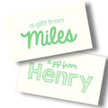 Simple & Sweet Gift Tag - Green