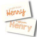 Simple & Sweet Gift Tag - Orange