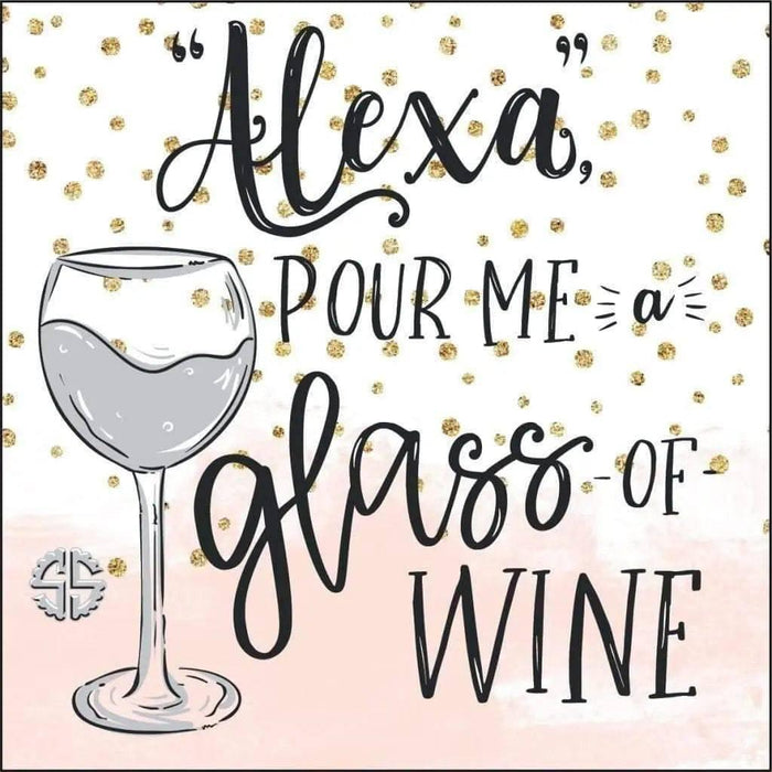 Simply Southern Alexa Wine Coaster - NORTH RIVER OUTDOORS