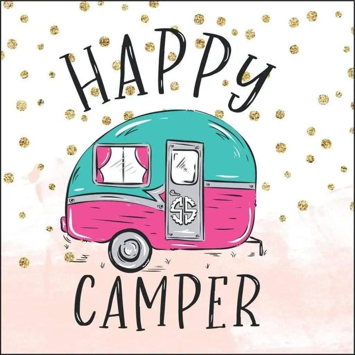 Simply Southern Happy Camper Coaster - NORTH RIVER OUTDOORS