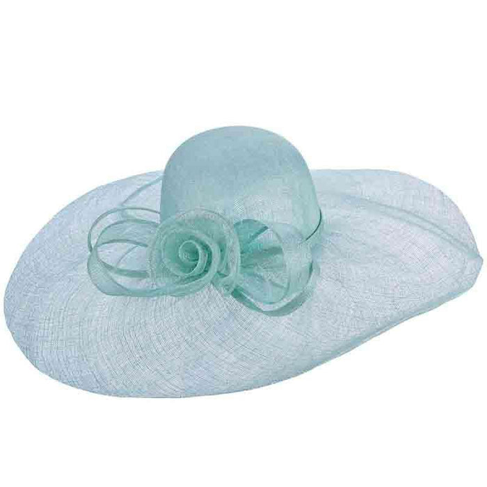 Sinamay Capeline Hat with Metallic Accent - Scala Hats Dress Hat Scala Hats