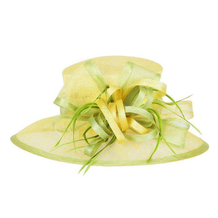 Sinamay Derby Hat with Contrast Trim Dress Hat Something Special LA