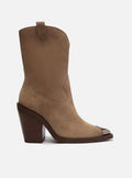 Skylar Leather Block Boot Booties FALL 23