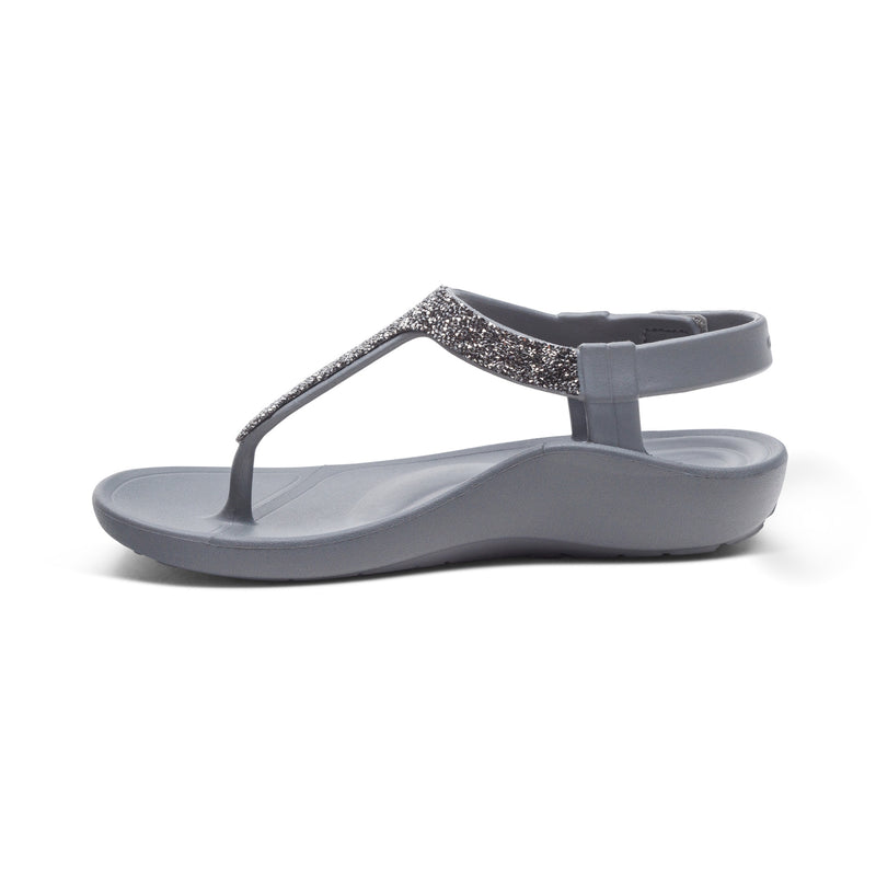 Skyler Thong Sandal #color_pewter embellished