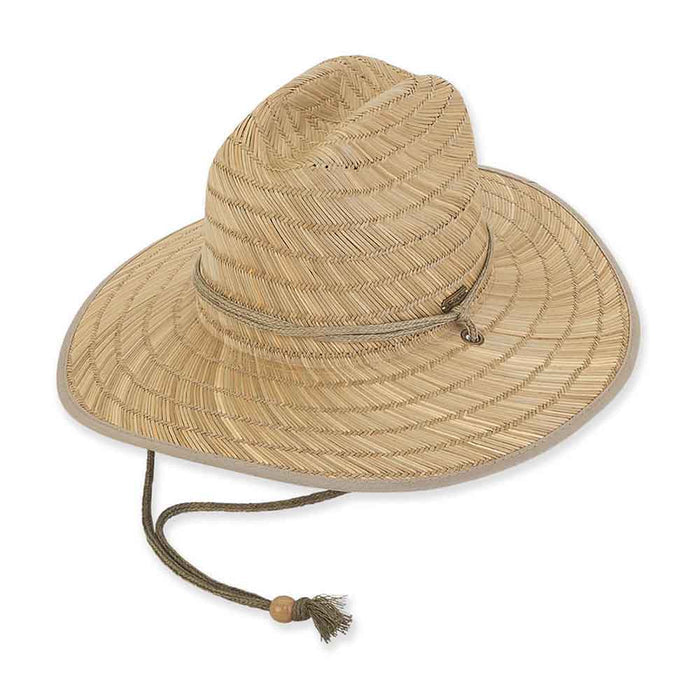 Small Heads Rush Straw Lifeguard Hat - Sunny Dayz™ Petite Hats Lifeguard Hat Sun N Sand Hats HKYOS200 Natural Small (54 cm)