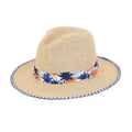 Small Heads Straw Safari Hat with Palm Tree Band - Sunny Dayz™ Safari Hat Sun N Sand Hats HK325 Natural Small (54 cm)