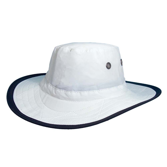 Small Heads Supplex Dimensional Brim Hat - DPC Outdoor Headwear Bucket Hat Dorfman Hat Co. MX288X-WH1 White Jr. S/M (53 - 55 cm)