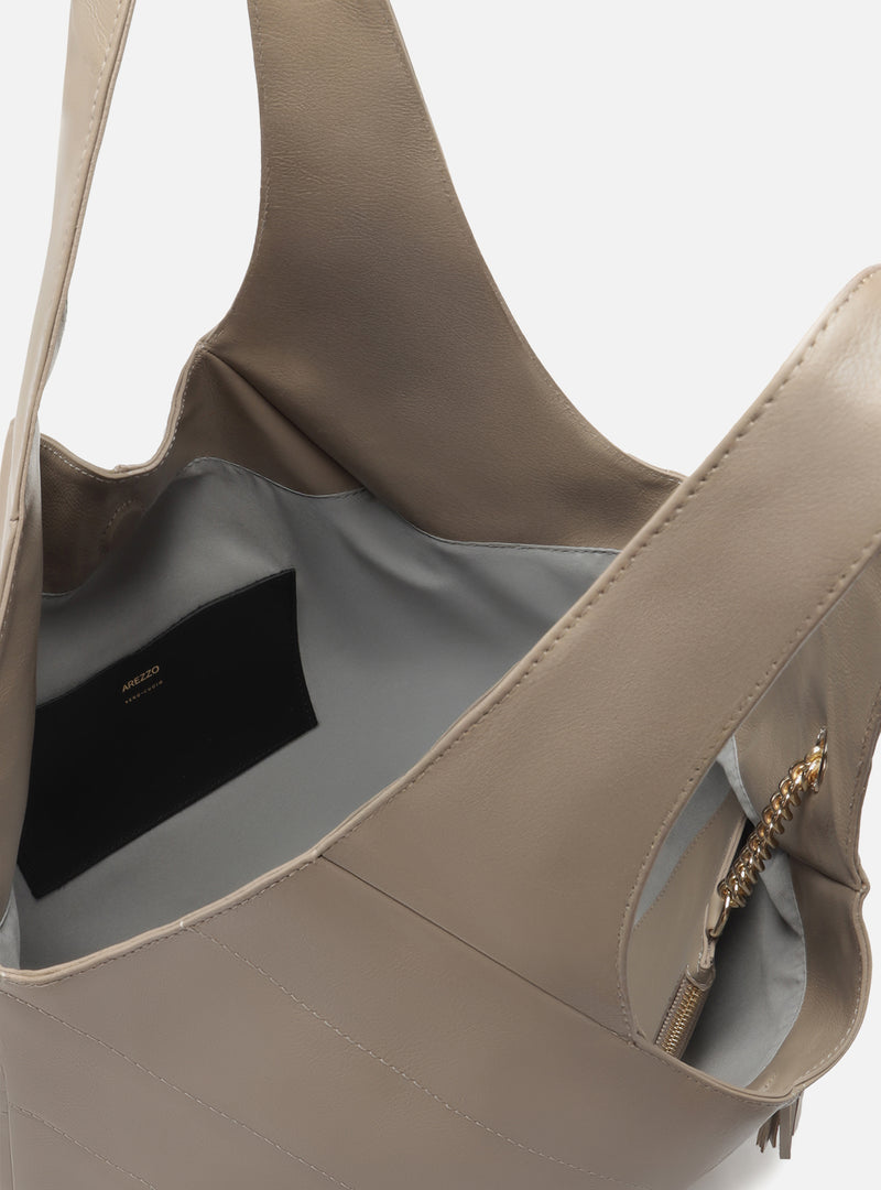 Sonya Large Leather Hobo Handbags R/26