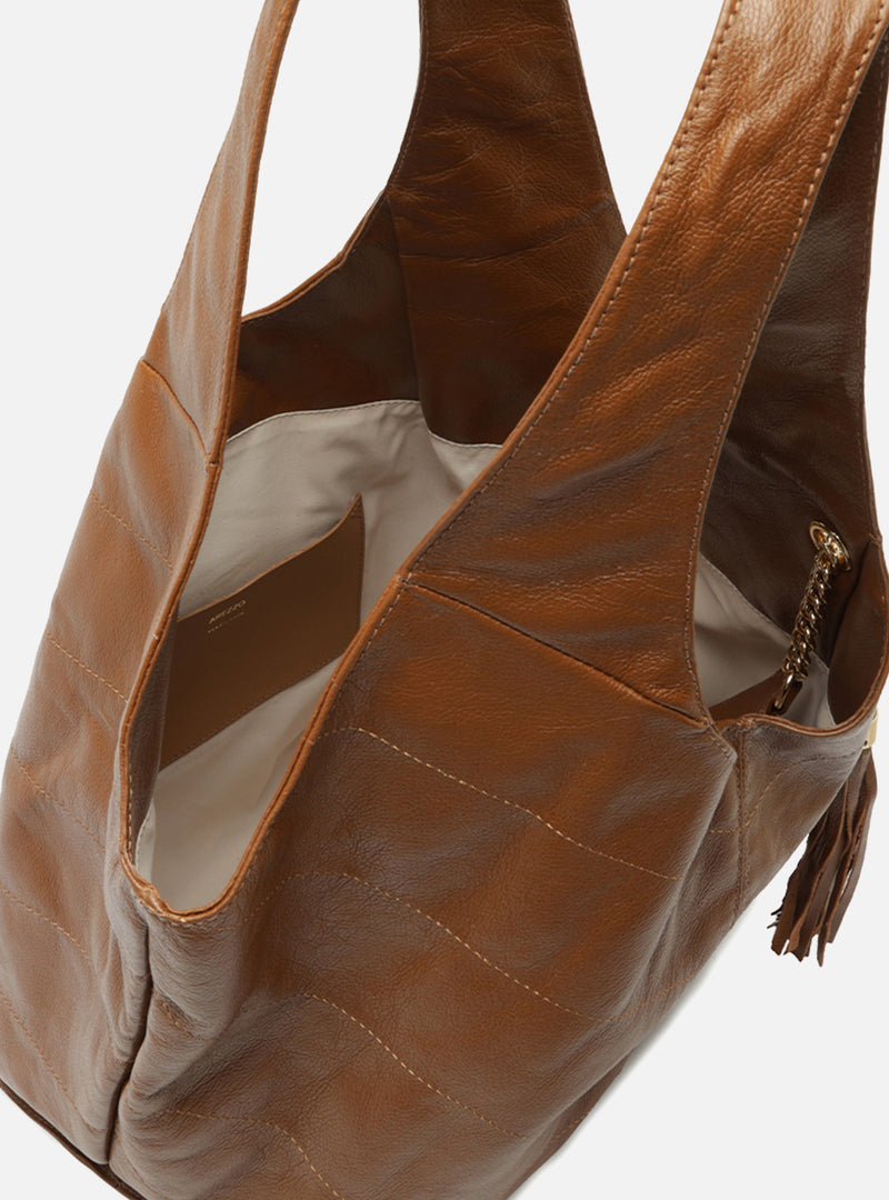 Sonya Large Leather Hobo Handbags R/26