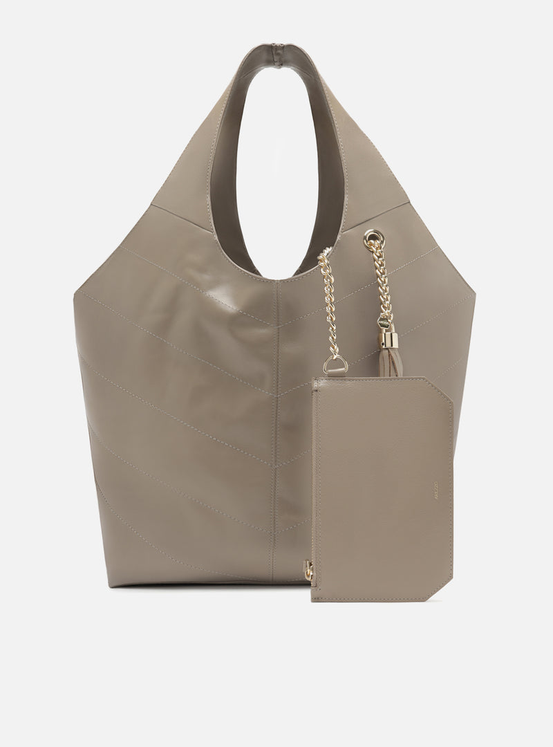 Sonya Large Leather Hobo Handbags R/26