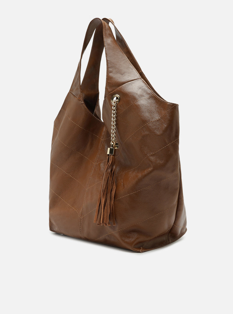 Sonya Large Leather Hobo Handbags R/26