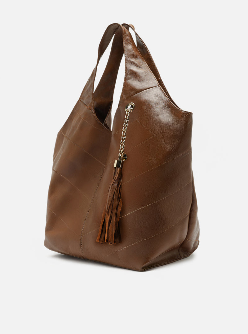 Sonya Large Leather Hobo Handbags R/26
