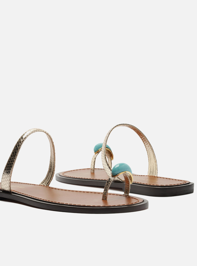 Sophie Leather Sandal Flats U/26
