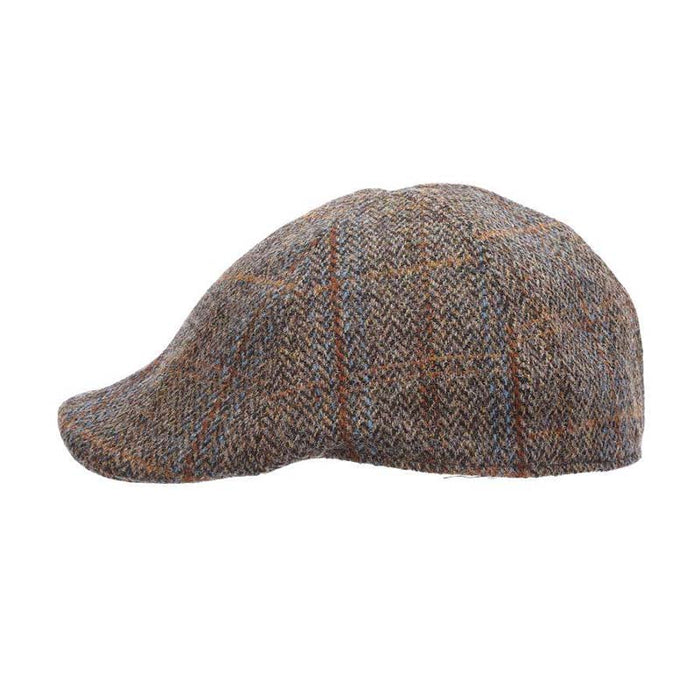 Specter Harris Tweed Wool Duckbill Cap - Stetson Hat Flat Cap Stetson Hats