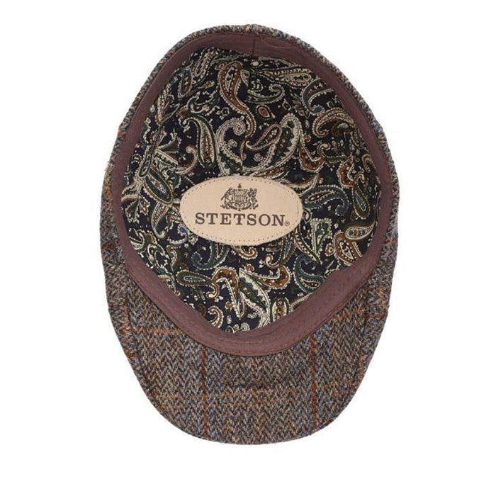 Specter Harris Tweed Wool Duckbill Cap - Stetson Hat Flat Cap Stetson Hats