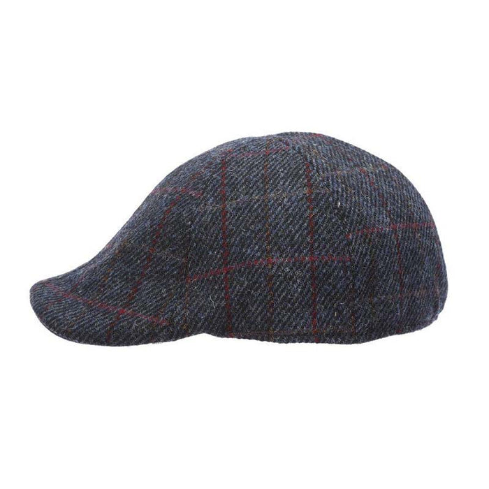Specter Harris Tweed Wool Duckbill Cap - Stetson Hat Flat Cap Stetson Hats