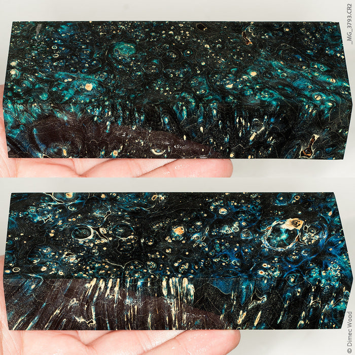 Stabilized box elder burl wood block