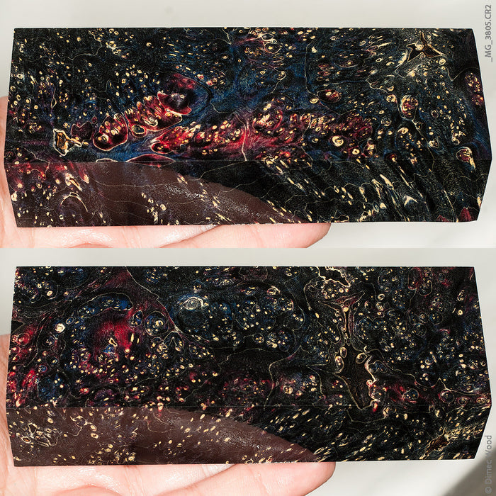 Stabilized box elder burl wood block