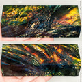 Stabilized box elder burl wood block