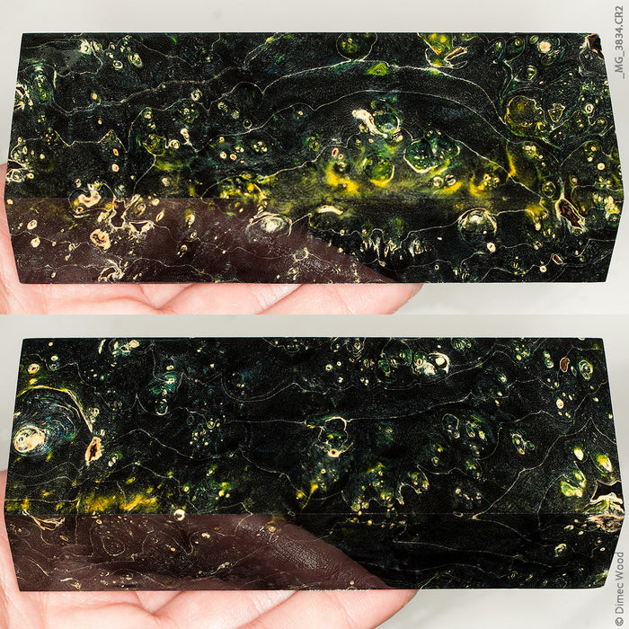 Stabilized box elder burl wood block
