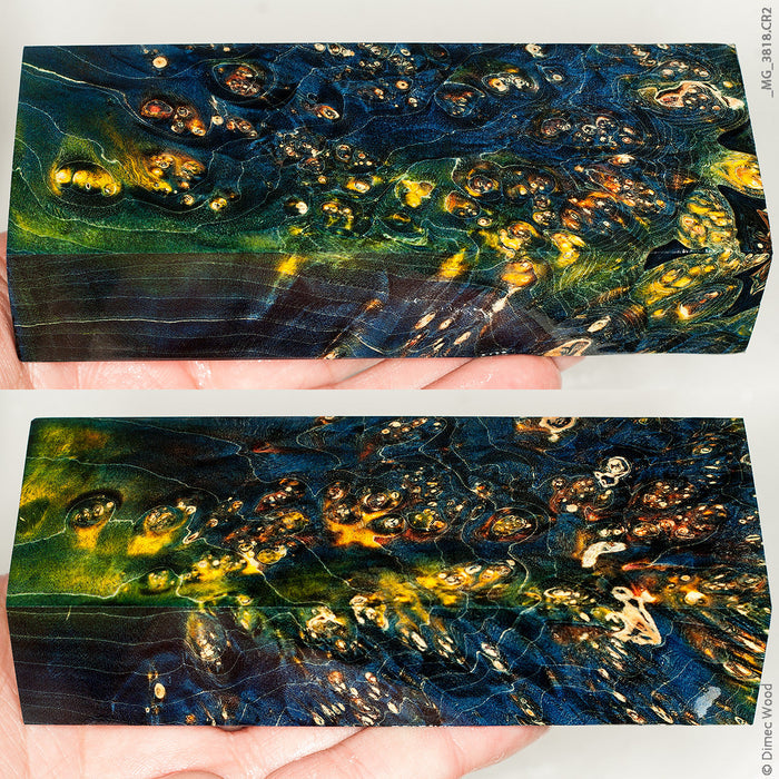 Stabilized box elder burl wood block