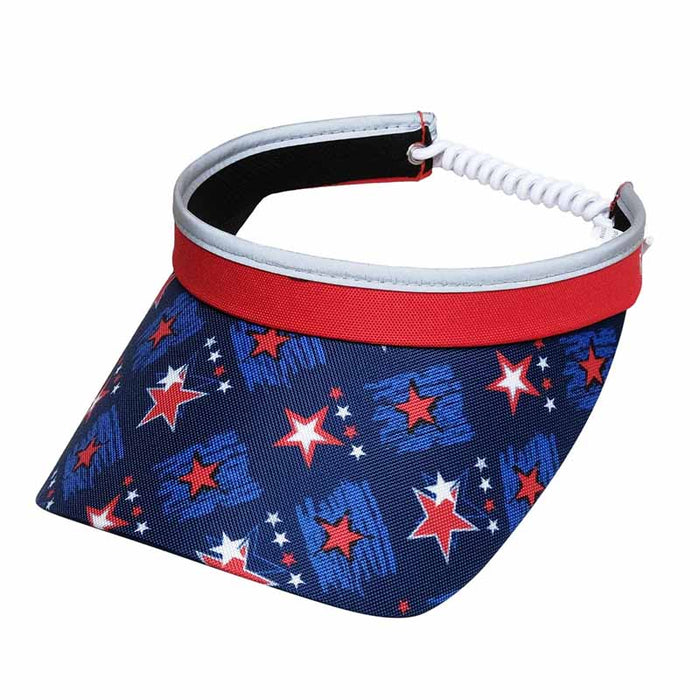 Starz Golf Sun Visor with Coil Lace - GloveIt® Golf Hats Visor Cap GloveIt V280 Navy