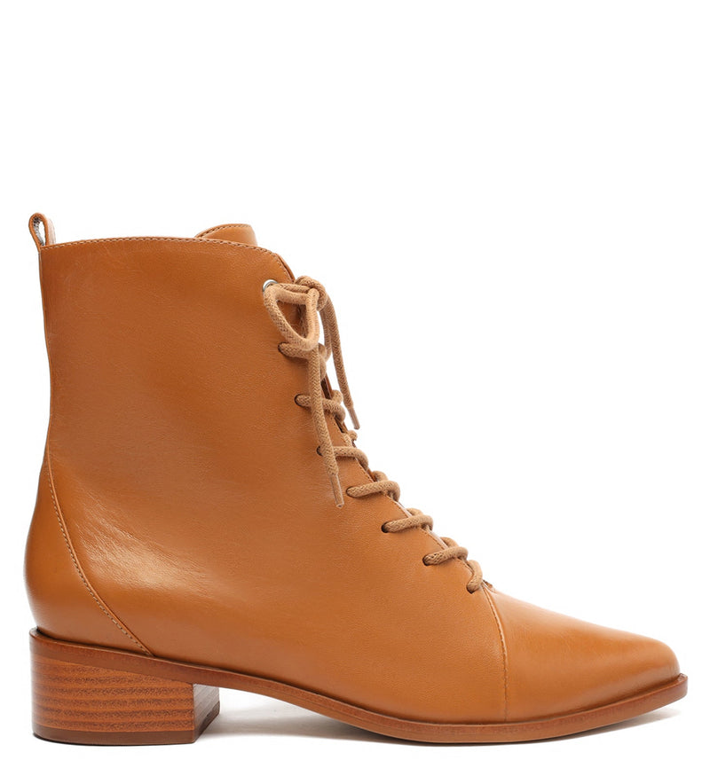 Steph Lace Up Leather Bootie Booties FALL 21