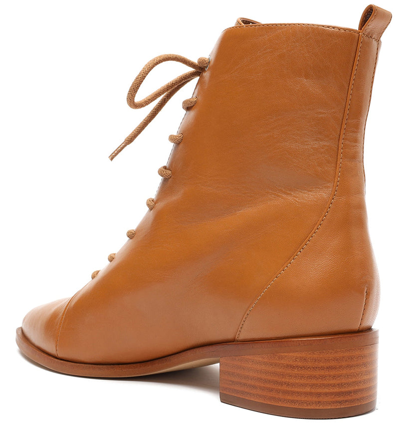 Steph Lace Up Leather Bootie Booties FALL 21